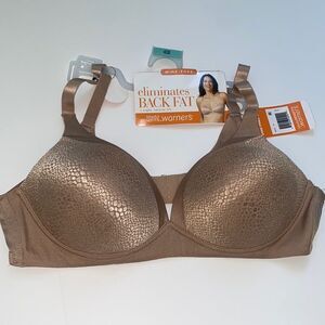 Warners wire-free lift bra (taupe/ nude)